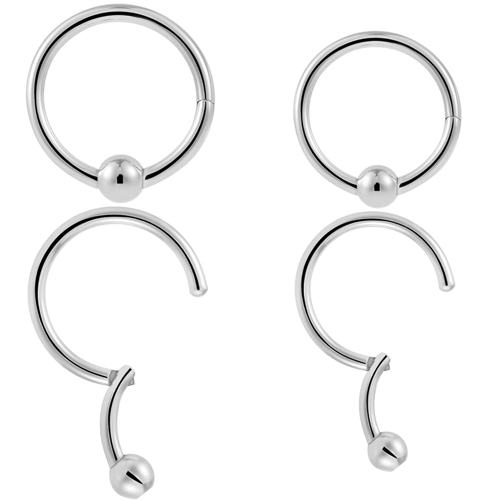 Amazon.com: NewkeepsR 2 Pairs-16G(1.2mm) Implant Grade Steel